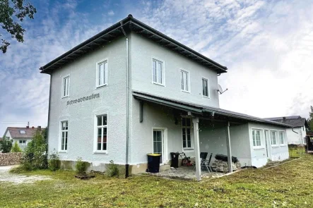 Ansicht Terrasse - Haus kaufen in Weil - Zweifamilienhaus in Schwabhausen