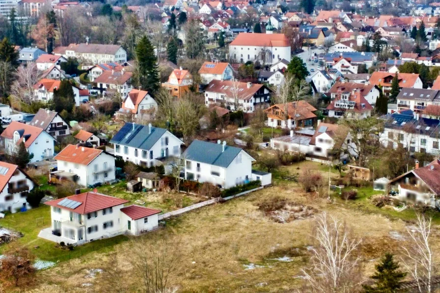 Luftbild vom Grundstück