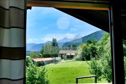 Blick vom Balkonfenster - Wohnung kaufen in Bischofswiesen - Ruhige Lage - Bester Blick - Dachgeschoss