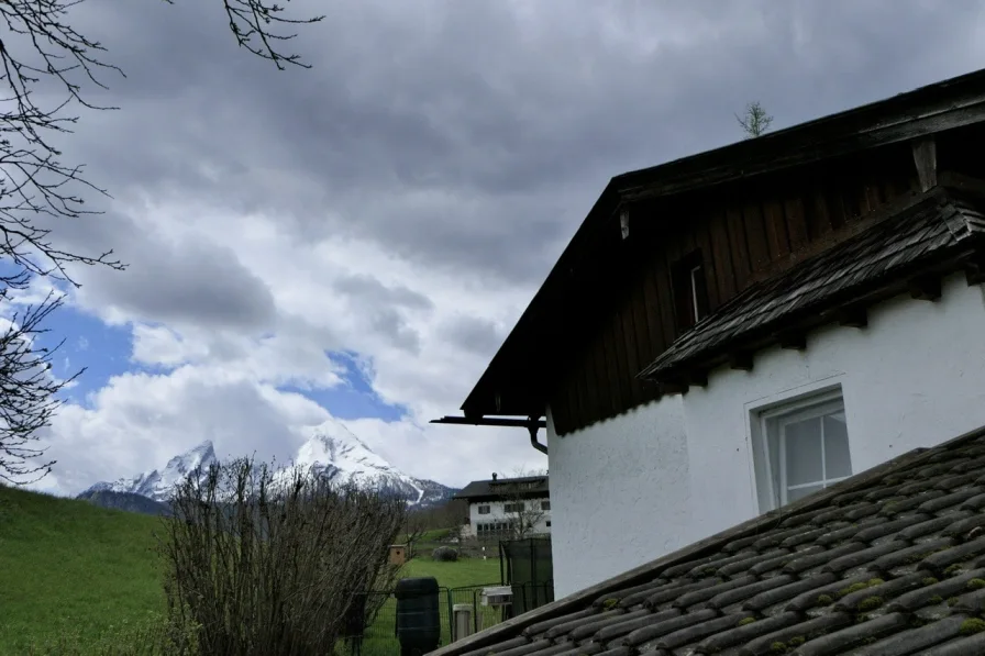 Blick vom Haus aus - Haus kaufen in Bischofswiesen - Wohnen unterm Watzmann