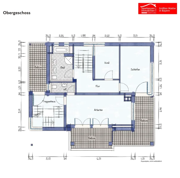 Grundriss Obergeschoss