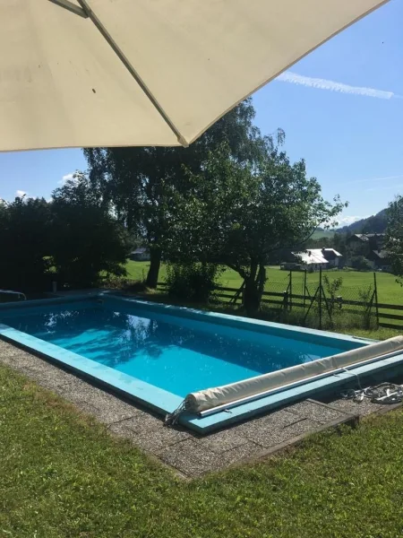 Der ca. 40m² große Pool