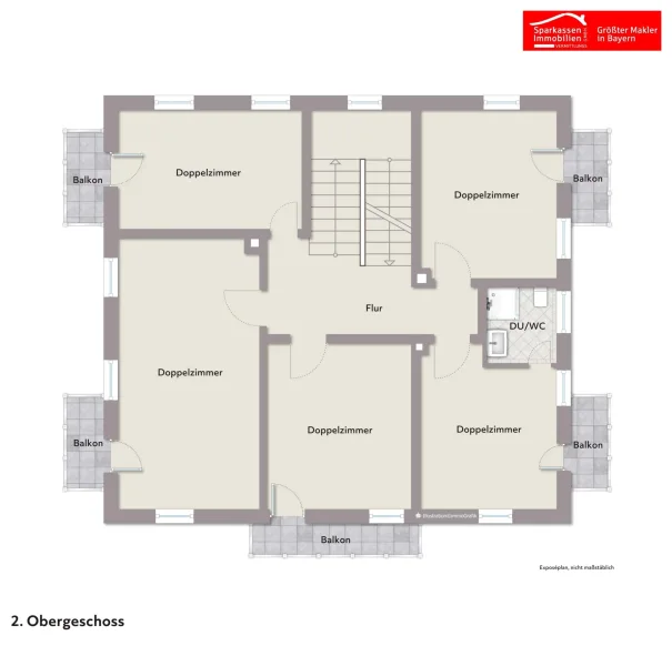 2. Obergeschoss - ohne Mobiliar