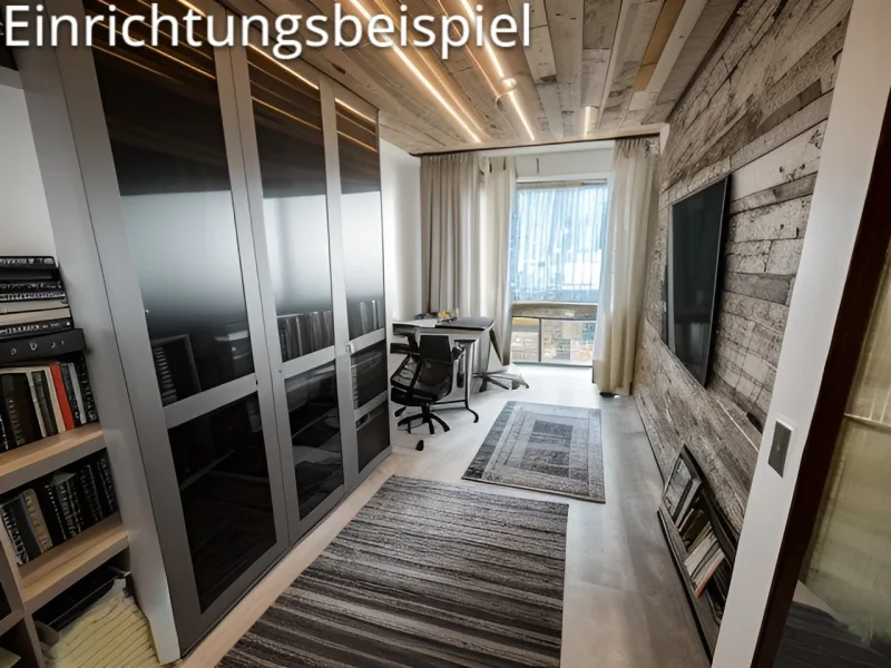 Schlafzimmer 1, auch als Büro nutzbar