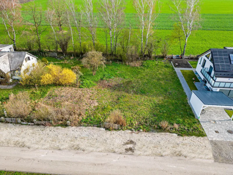  - Grundstück kaufen in Finsing - Sonniges Baugrundstück in ruhiger Lage von Neufinsing