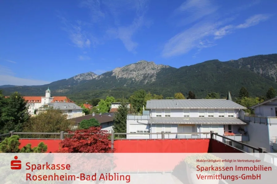 Dachterrasse mit Bergblick - Wohnung kaufen in Bad Reichenhall - Mit einmaligem Bergblick!