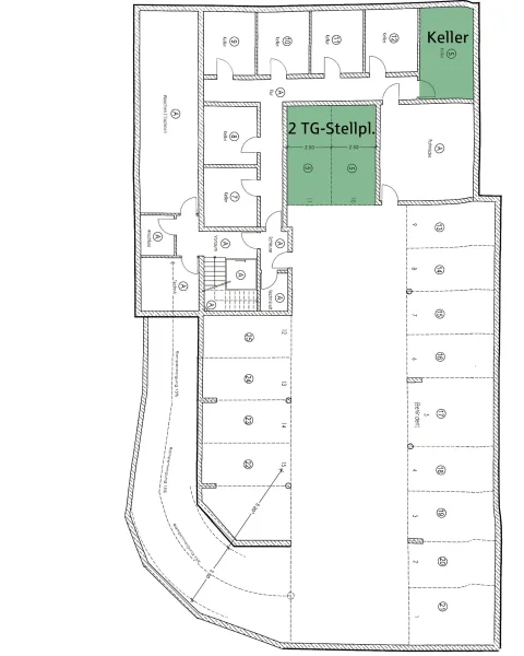 Kellerplan / TG-Stellplätze