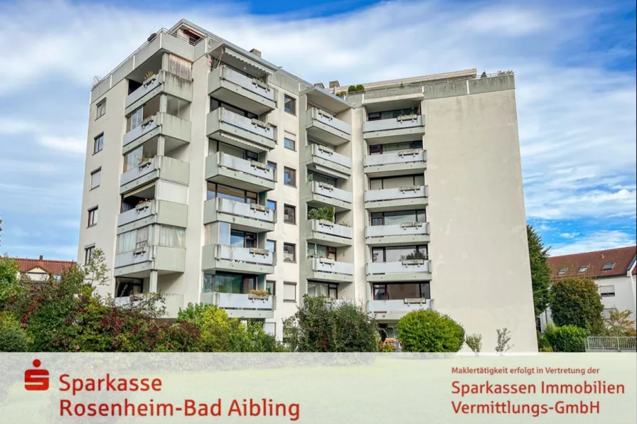 Ansicht - Wohnung kaufen in Rosenheim - in Mangfallnähe und mit gutem Schnitt