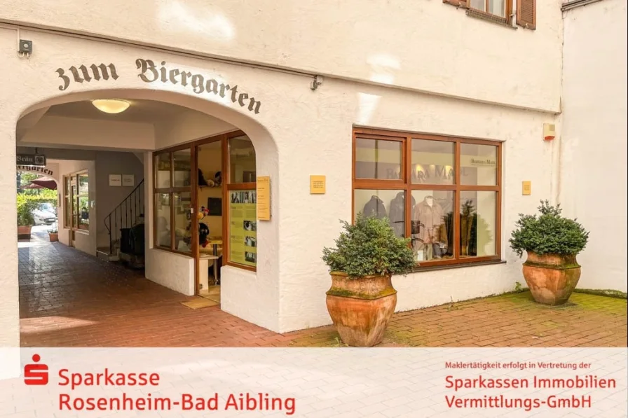 Innenhof - Laden/Einzelhandel kaufen in Rosenheim - attraktive Gewerbefläche in der Fußgängerzone!