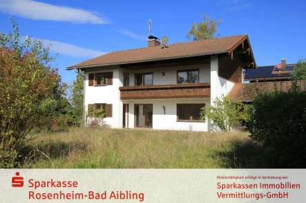 Ansicht - Haus kaufen in Riedering - mit schönem Bergblick