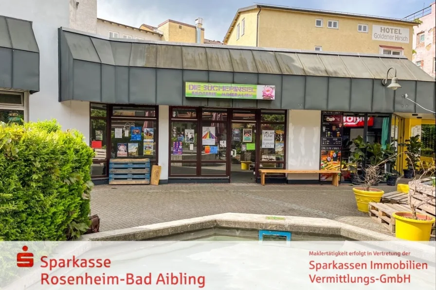 Außenansicht - Laden/Einzelhandel kaufen in Rosenheim - Ladenfläche mit viel Licht im Atrium!