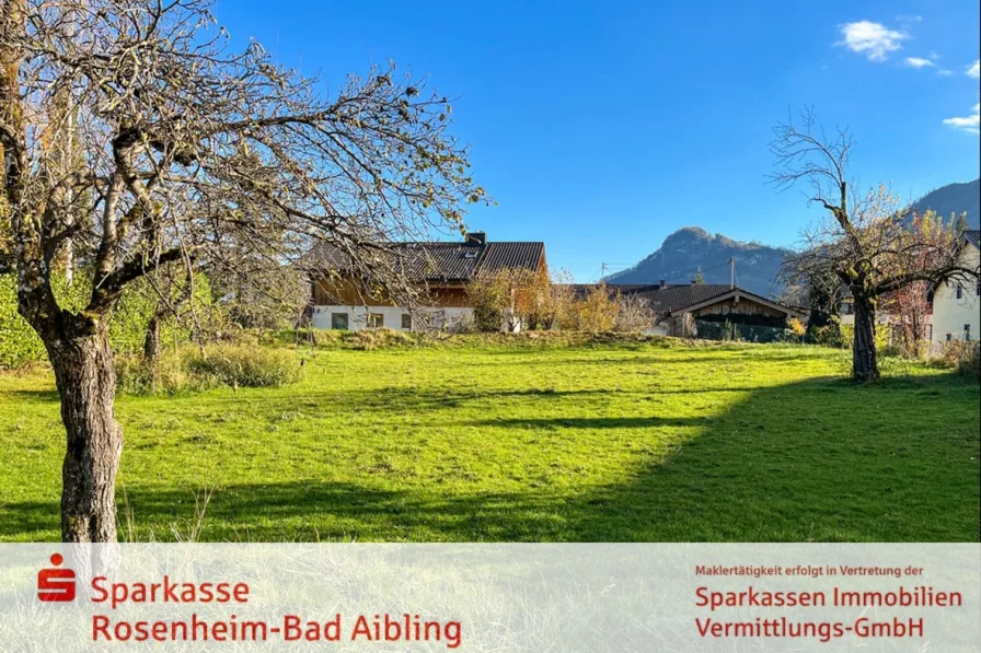 Ansicht - Grundstück kaufen in Brannenburg - bauen im Herzen des Inntals!