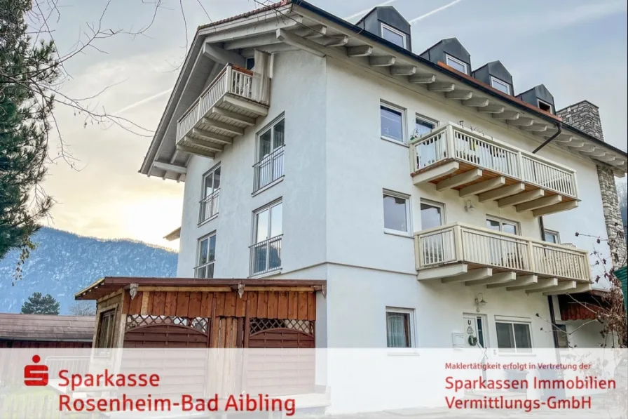 Ansicht - Wohnung kaufen in Kiefersfelden - Bergblick von der großen Terrasse