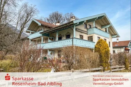 Ansicht - Wohnung kaufen in Aschau - in Bestlage mit großem Garten!