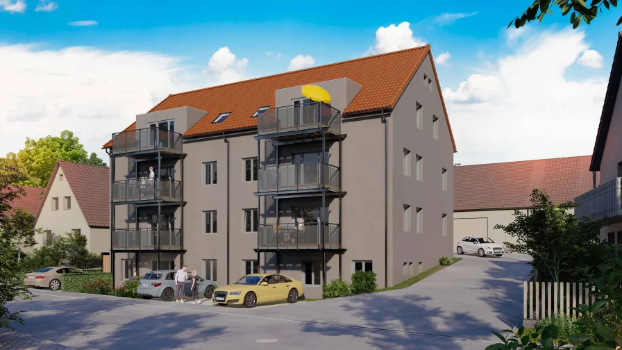 Sieben moderne und barrierefreie Wohnungen - Wohnung kaufen in Westheim - Nach dem Abriss ist vor dem Einzug! - Sieben moderne und barrierefreie Wohnungen zu verkaufen!