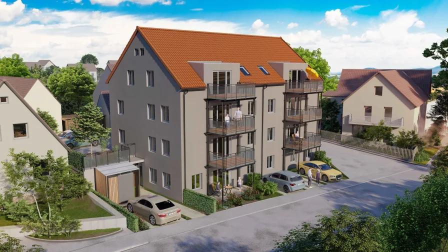 Sichern Sie sich eine der sieben modernen und barrierefreien Wohnungen! - Wohnung kaufen in Westheim - Nach dem Abriss ist vor dem Einzug! - Sieben moderne und barrierefreie Wohnungen zu verkaufen!