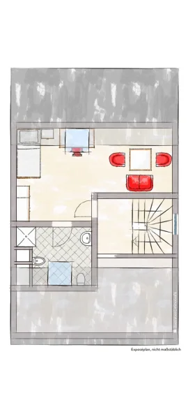 Auch das ausgebaute Dachgeschoss bietet weiteren Wohnraum