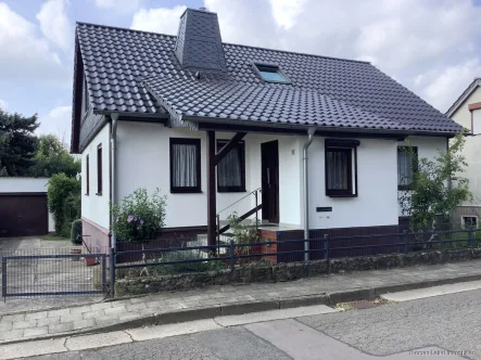 Straßenansicht - Haus kaufen in Klein Wanzleben - Freistehendes EFH mit lauschigem Garten