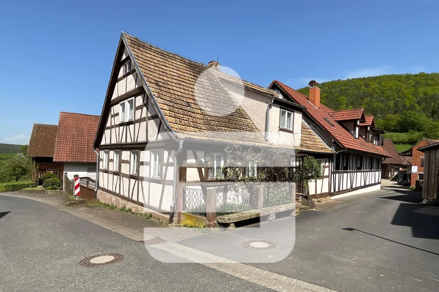 Straßenansicht - Haus kaufen in Hammelburg - Vier Einheiten, viele Möglichkeiten!