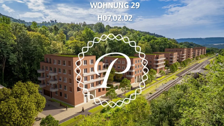 Außenansicht (Visualisierung) - Wohnung kaufen in Bad Kissingen - Neubau! Eigentumswohnungen im Herzen von Bad Kissingen