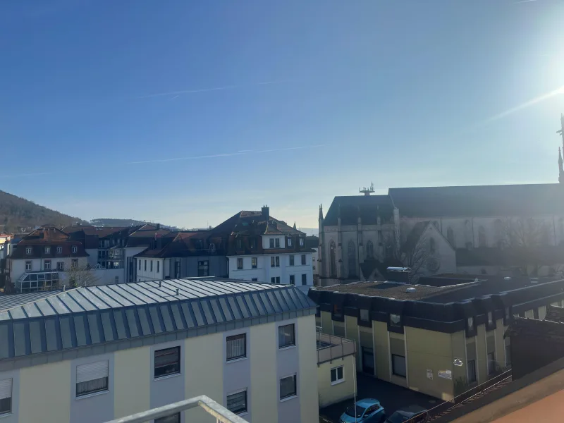 Aussicht vom Balkon