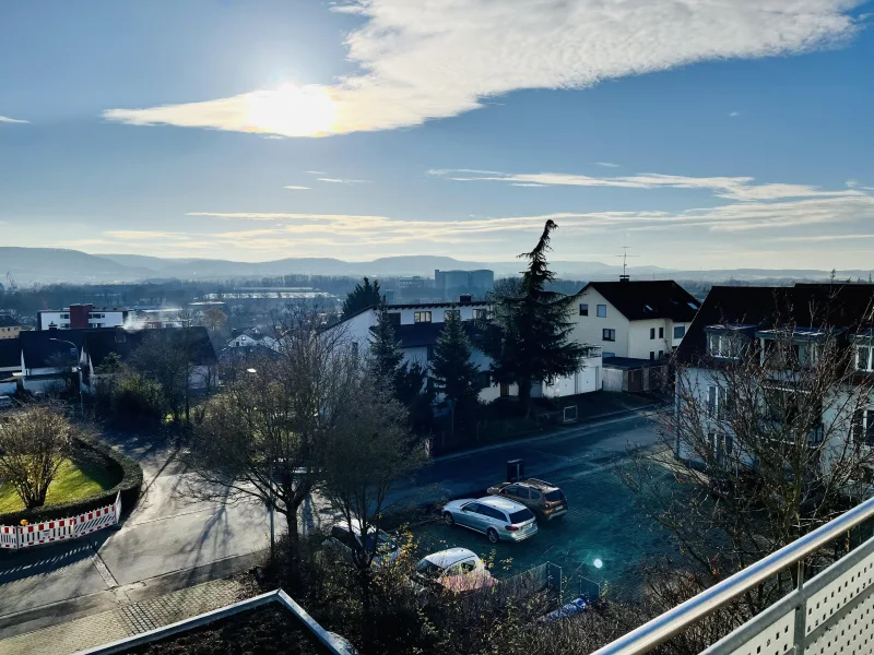 beeindruckender Weitblick vom Balkon