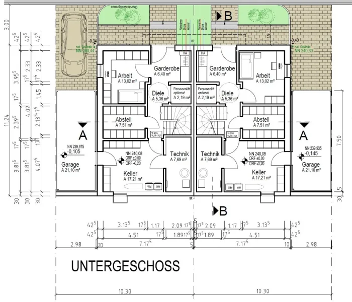 Grundriss Untergeschoss