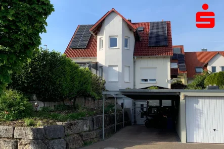 Hausansicht - Haus kaufen in Schweinfurt - Freistehendes Einfamilienhaus in Schweinfurt/Zeilbaum