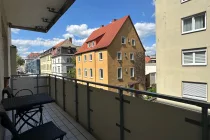 Balkon in Nord-/Ostausrichtung