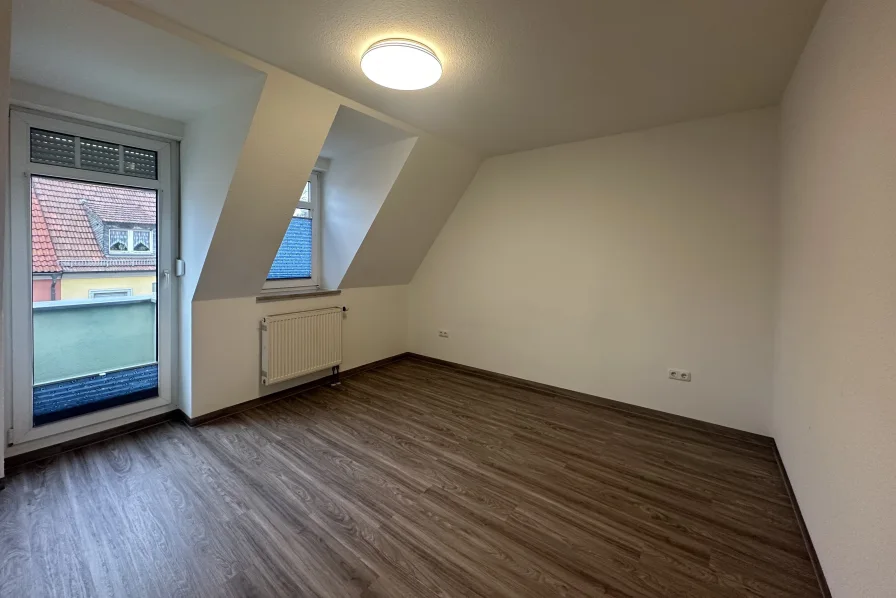 Schlafzimmer mit eigenem Balkon 