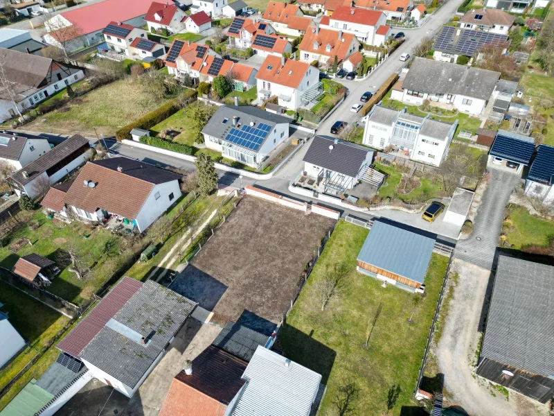 Luftbild - Grundstück kaufen in Buxheim - Garten wird zu Bauland
