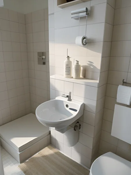 WC mit Dusche - Homestaging