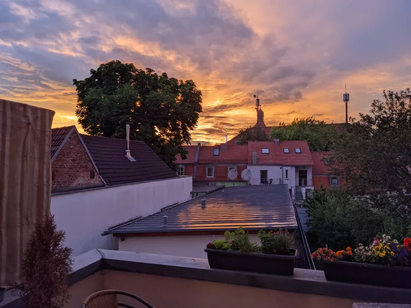 Ausblick vom Balkon