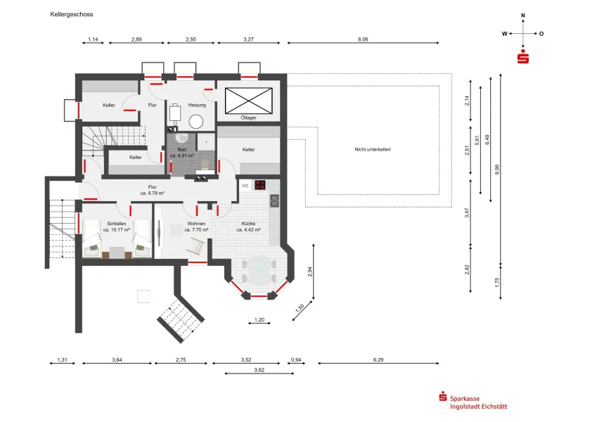 Grundriss Souterrain