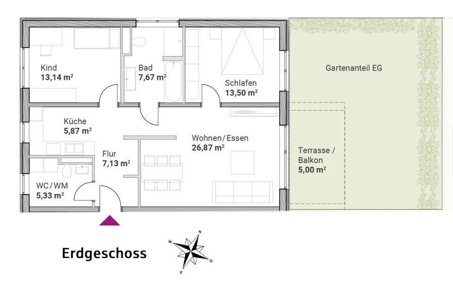 Wohnung 3 (Wohnungstyp A)