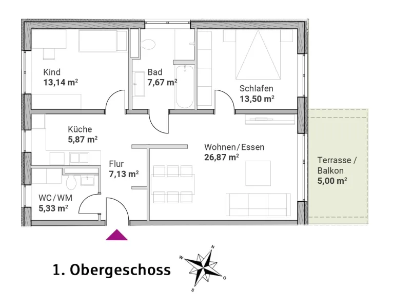 Wohnung 6 (Wohnungstyp A)