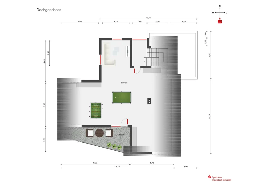 Grundriss Dachgeschoss