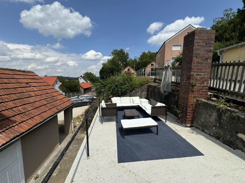 Terrasse auf dem Dach des Nebengebäudes