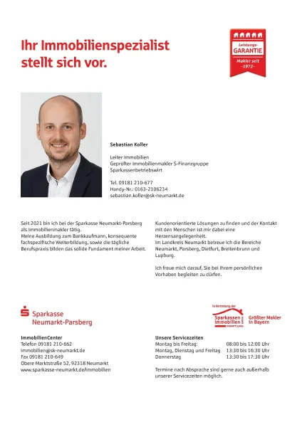 Immobilienspezialist Sebastian Koller