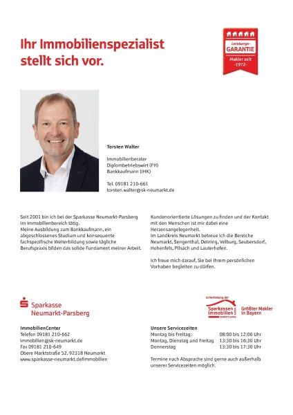 Immobilienspezialist Torsten Walter