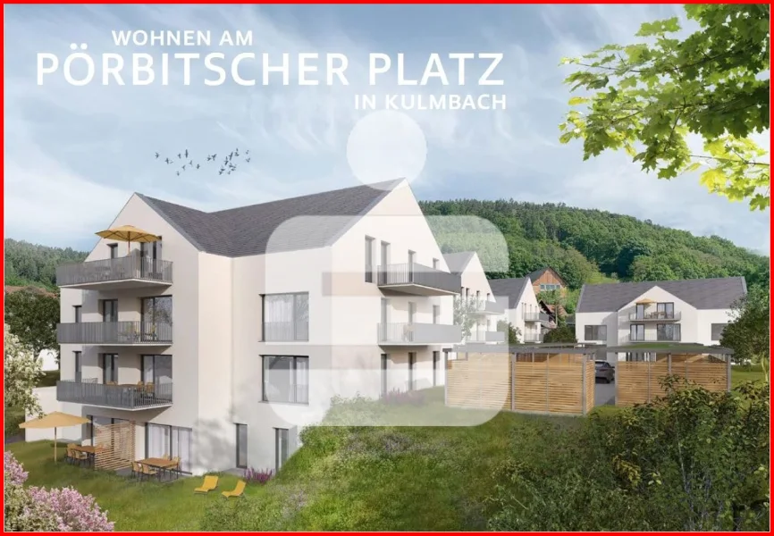 Fotorealistische Ansicht - Wohnung kaufen in Kulmbach - WOHNEN AM PÖRBITSCHER PLATZ IN KULMBACH