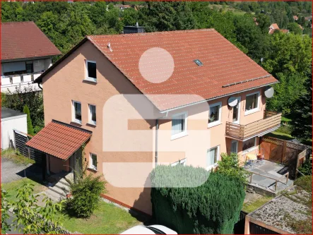 Ansicht - Haus kaufen in Marktrodach - Weitblick ins Rodachtal!