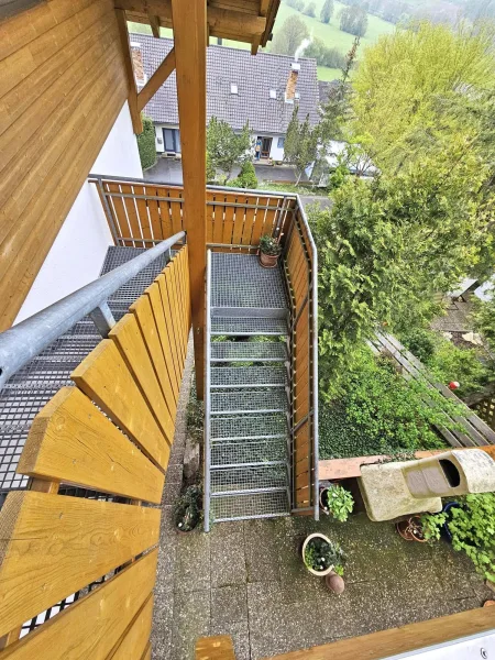 Treppe zur Wohnung