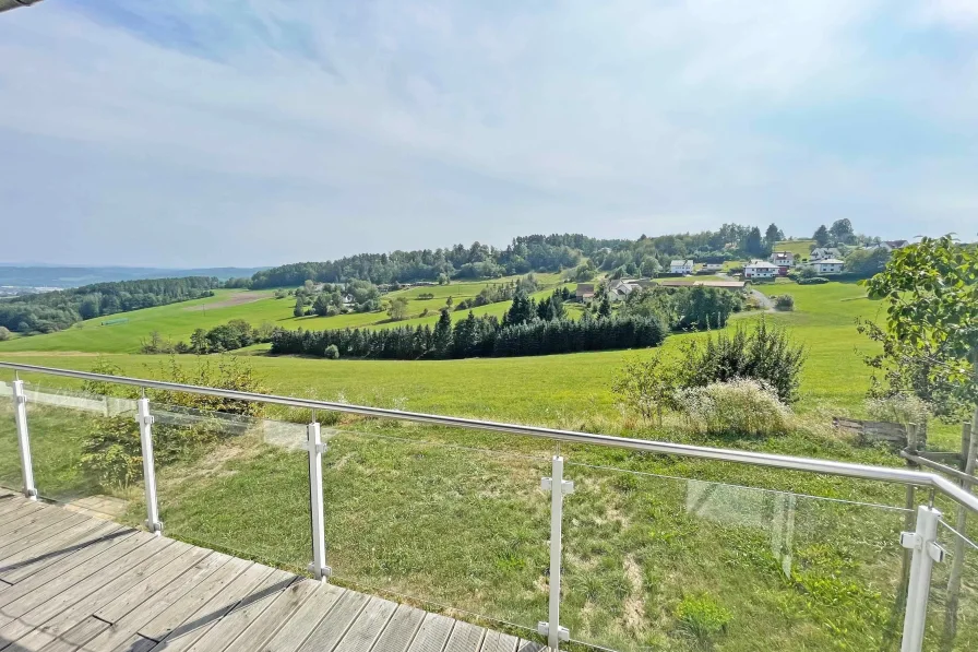 Ausblick vom Balkon