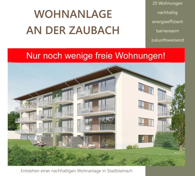 Ansicht - Wohnung kaufen in Stadtsteinach - "Zukunft Wohnen" Energiesparend & Klimaneutral / NEUBAU-Wohnanlage in Stadtsteinach "An der Zaubach"