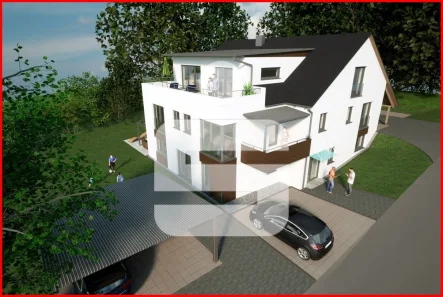 Ansicht Visualisierung - Wohnung mieten in Kronach - Neubau – Erstbezug!