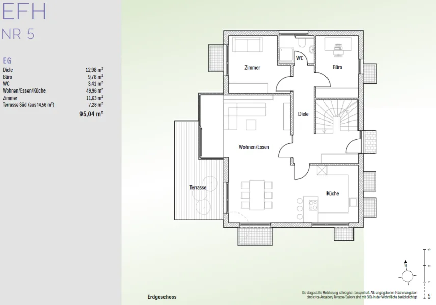 Grundriss EG EFH Alternative