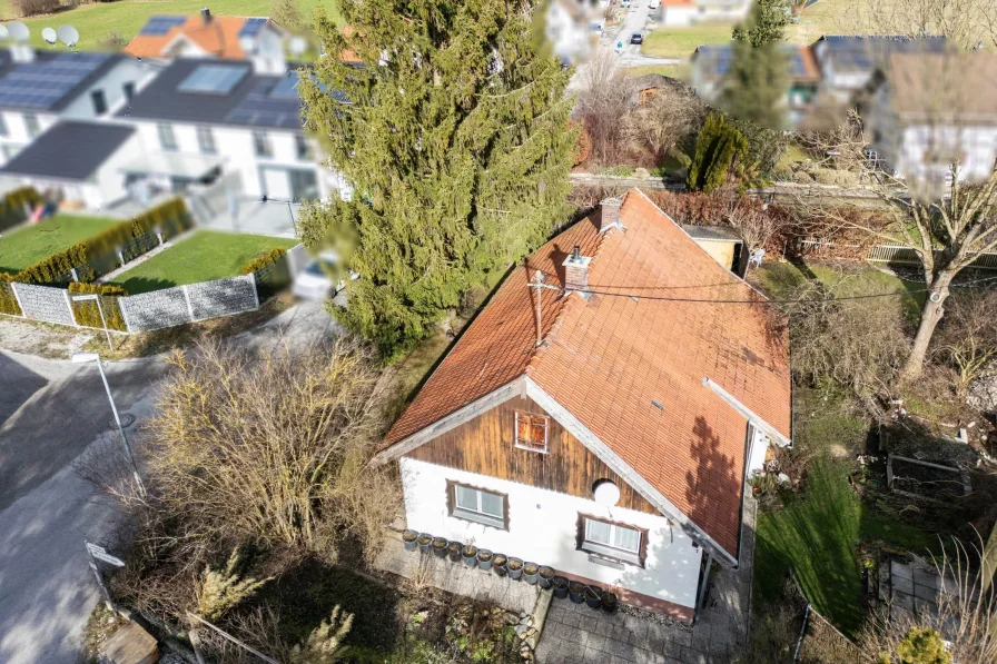 Draufsicht von Süden - Grundstück kaufen in Peißenberg - Jetzt kaufen und später bauen!