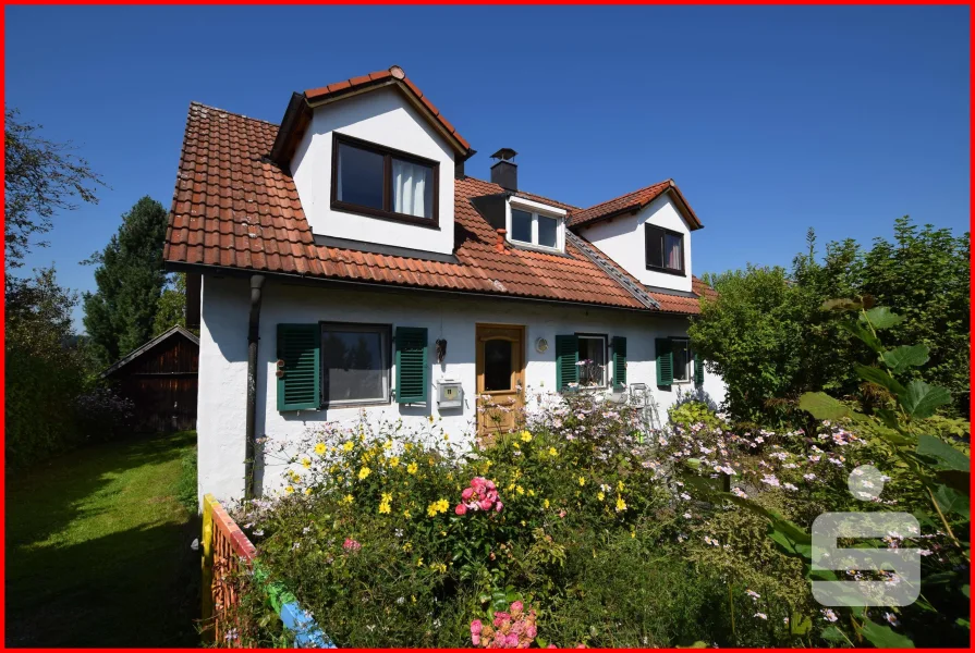 Südansicht - Haus kaufen in Peißenberg - Gemütliches Einfamilienhaus in Bestlage von Peißenberg!