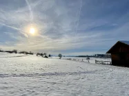 Winterlandschaft nur wenige Schritte vom Haus